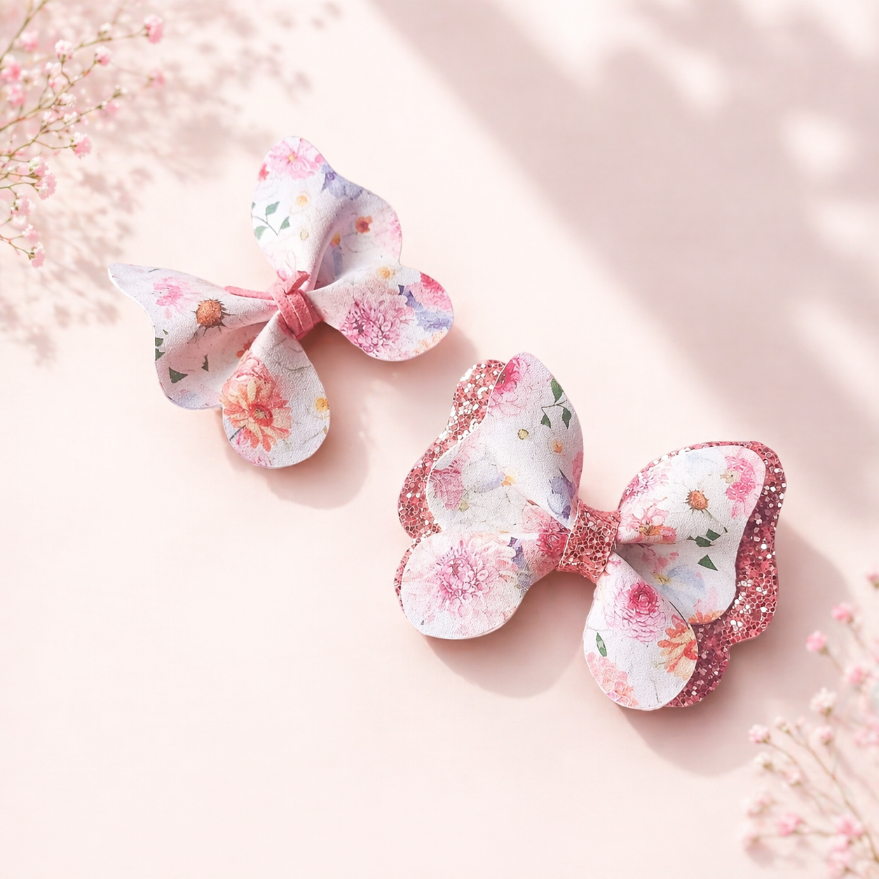 Boucle papillon & paillettes ✨
