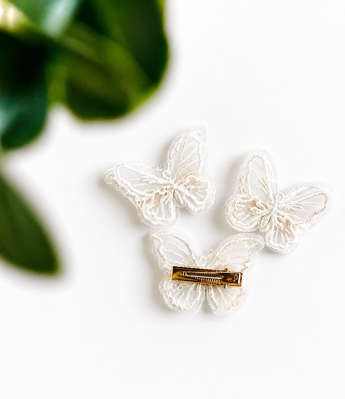Barrettes Papillons & dentelles ✨