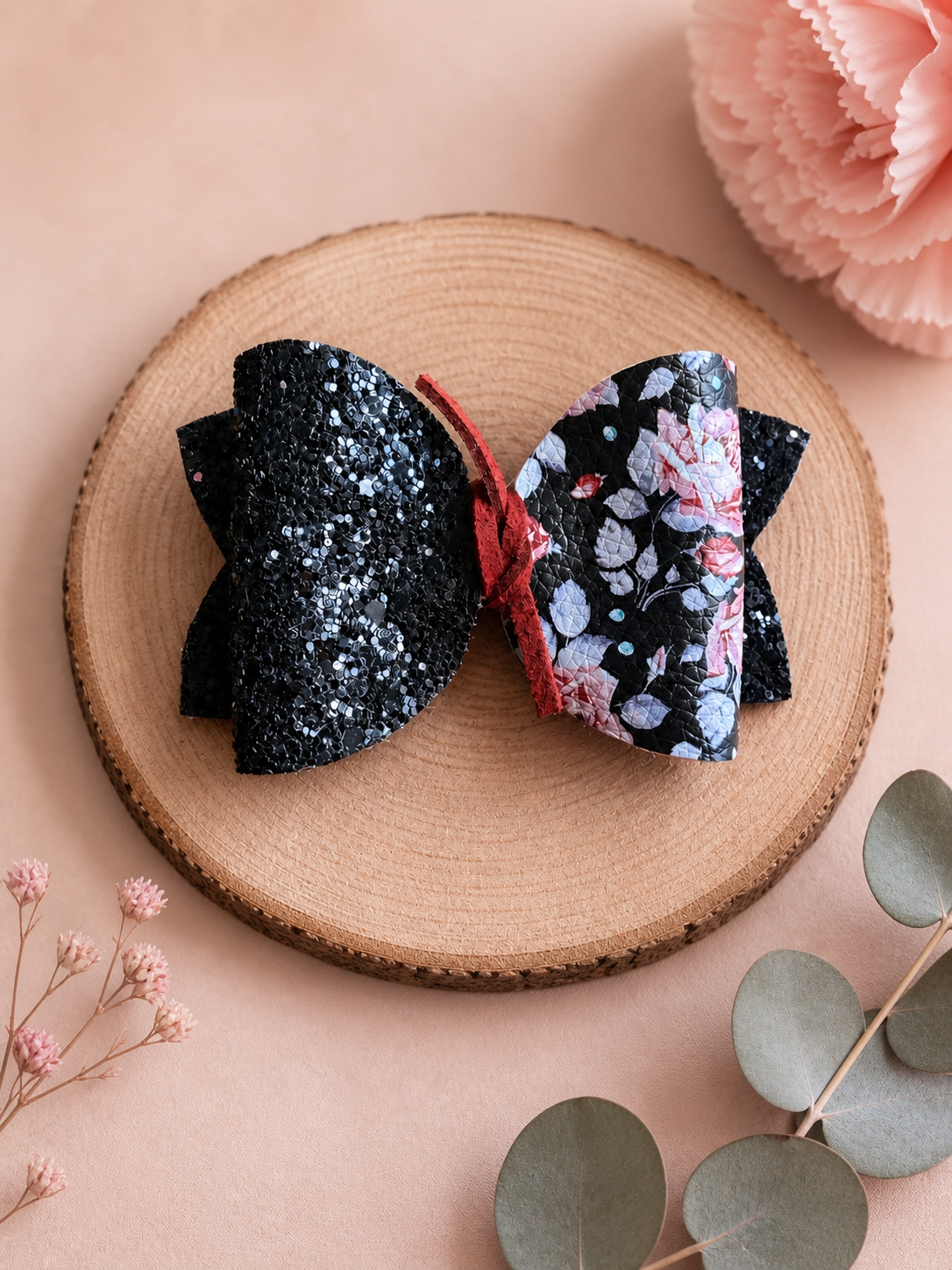 Boucle Élégance Florale Noire 🖤✨