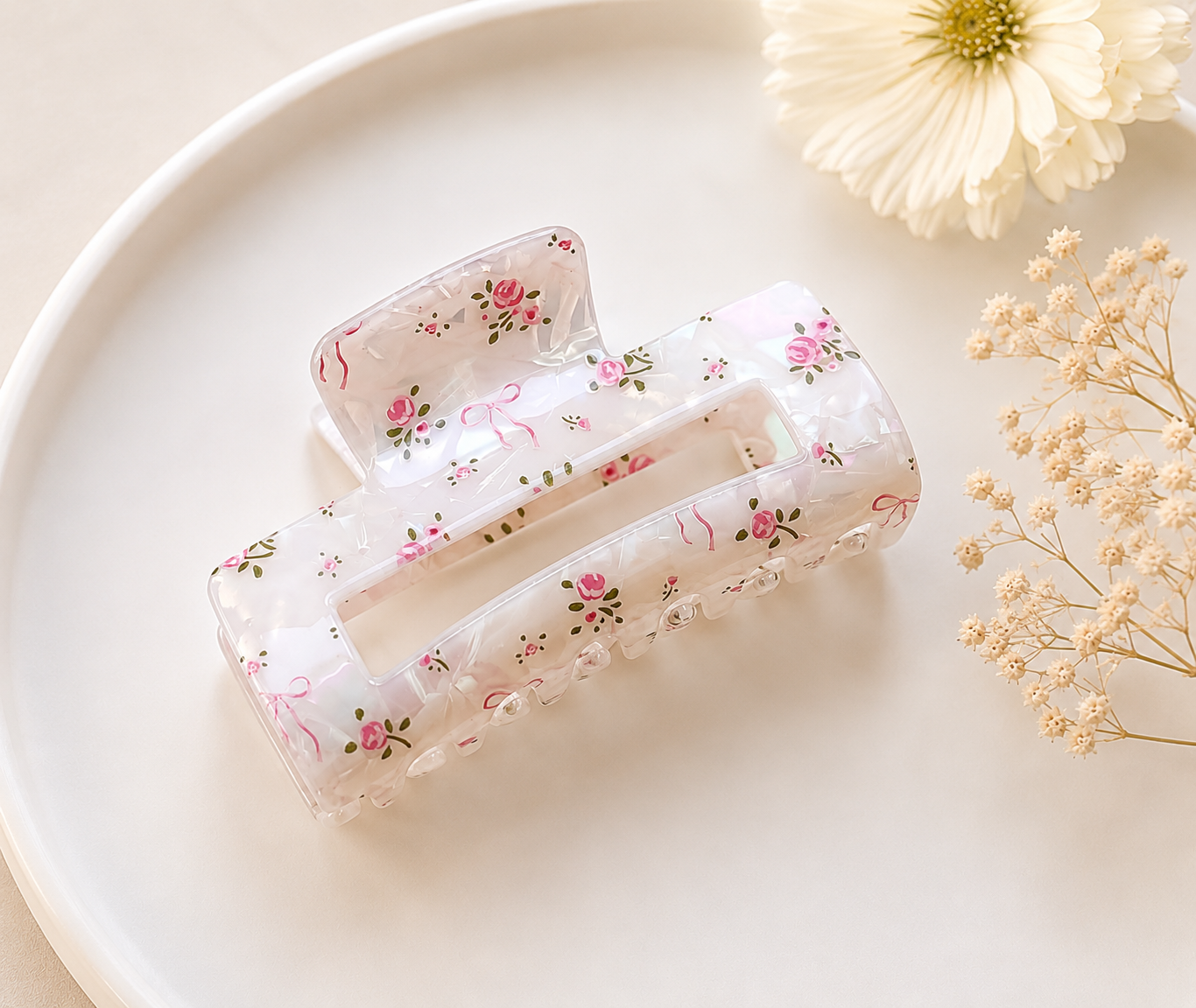 Pince à cheveux Douce Romance 🌷