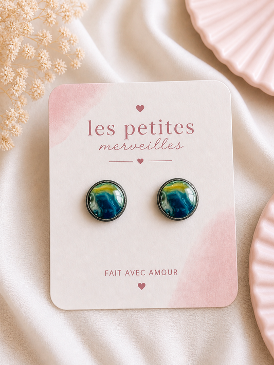 Boucles d’oreilles Aurores Boréales✨