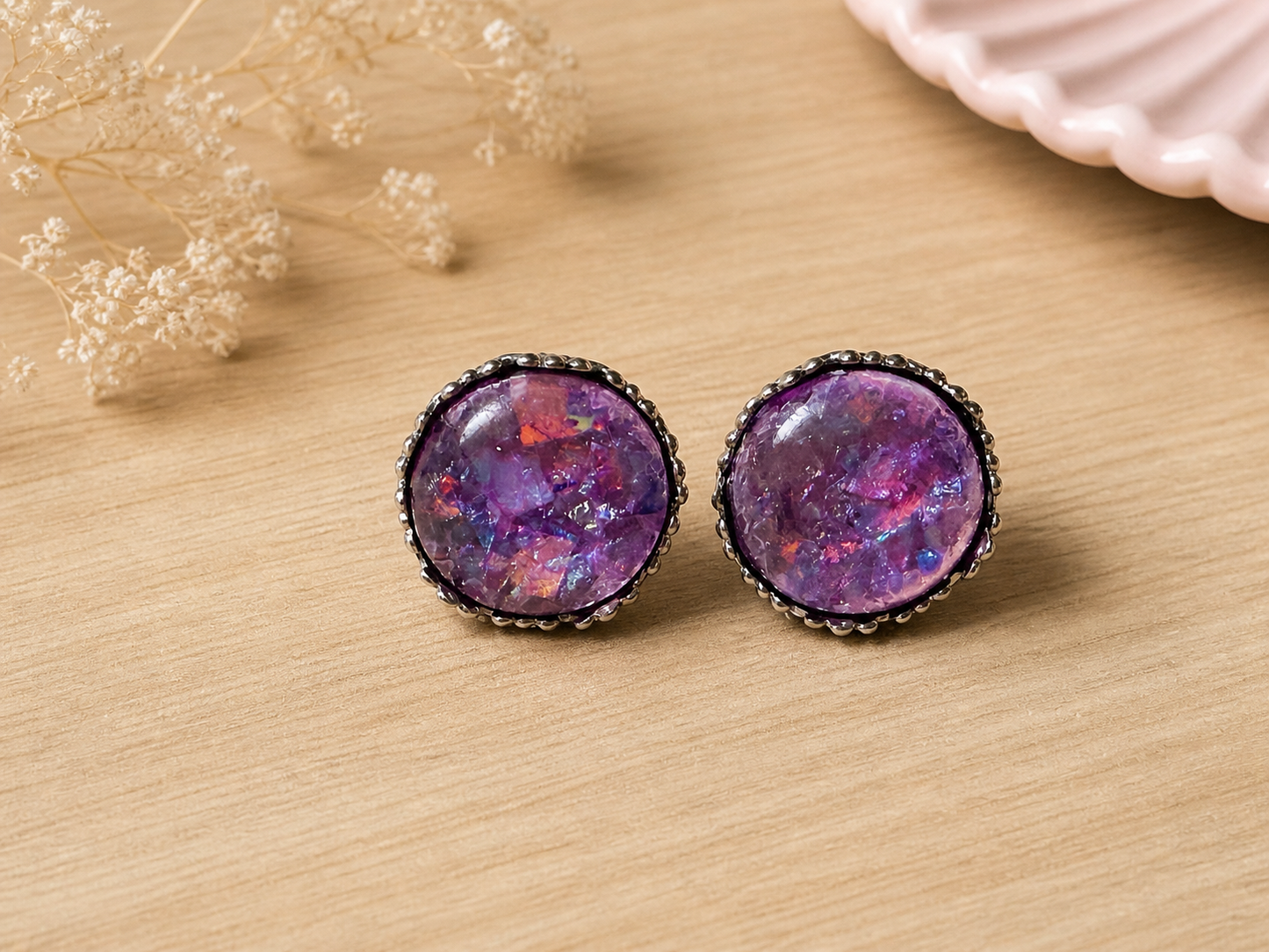 Boucles d’oreilles Galaxie 💜