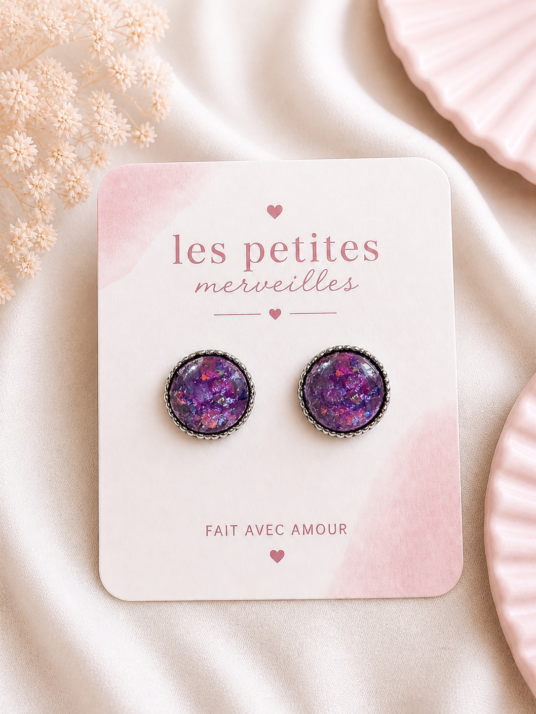Boucles d’oreilles Galaxie 💜
