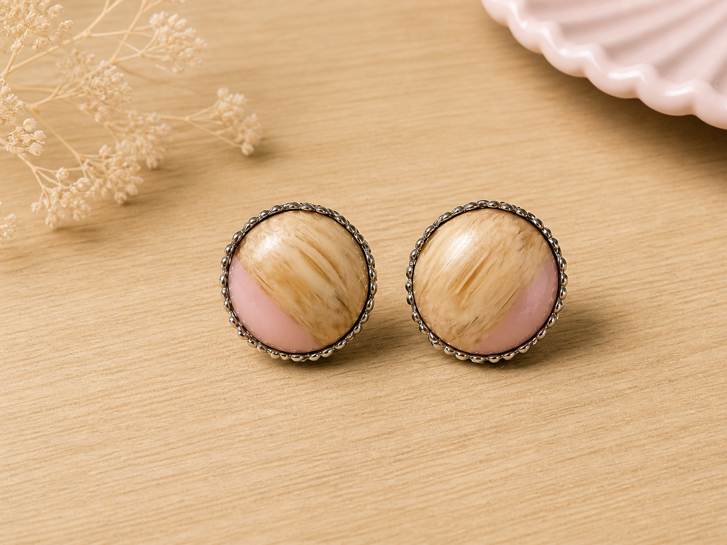 Boucles d’oreilles Douceur Rosée ✨