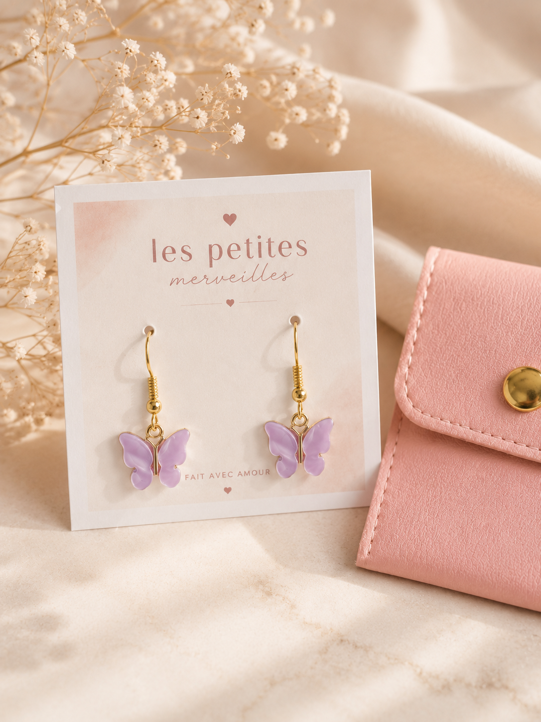 Boucles d’oreilles Papillon 🦋✨