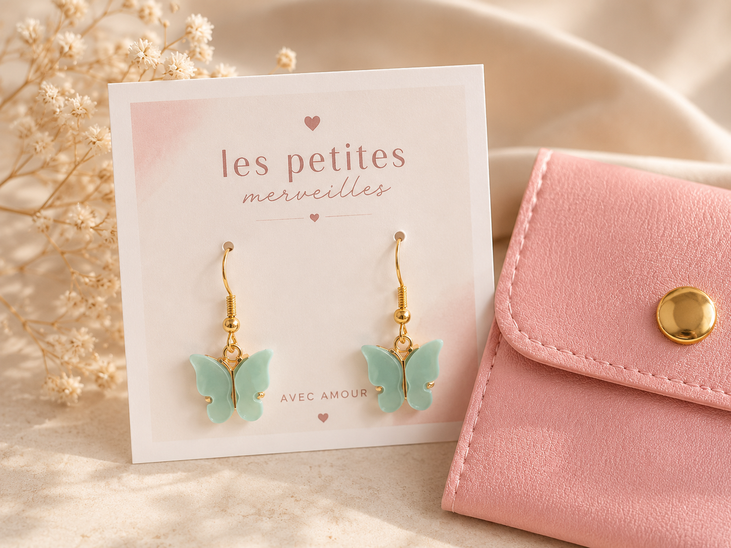 Boucles d’oreilles Papillon 🦋✨