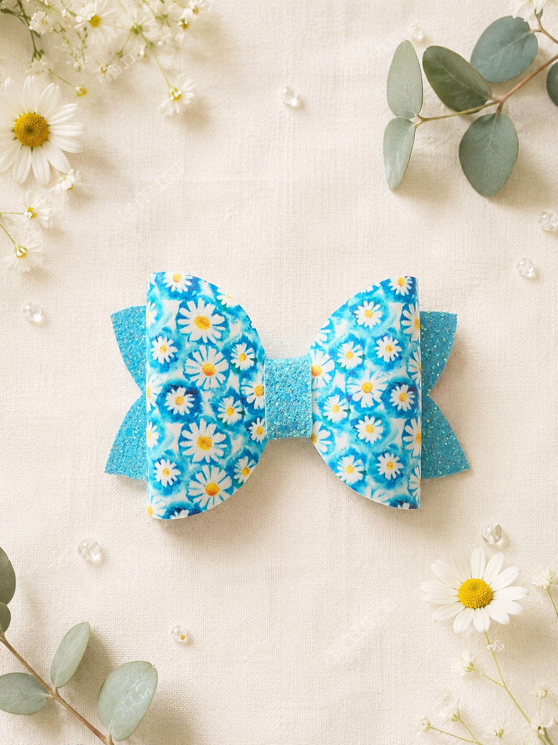 Boucle Marguerites Bleu Ciel 💙