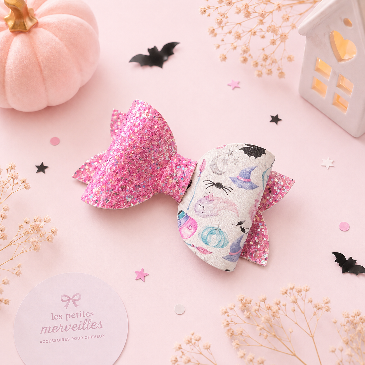 Boucle à cheveux Sorcière enchantée – Collection Halloween 🔮