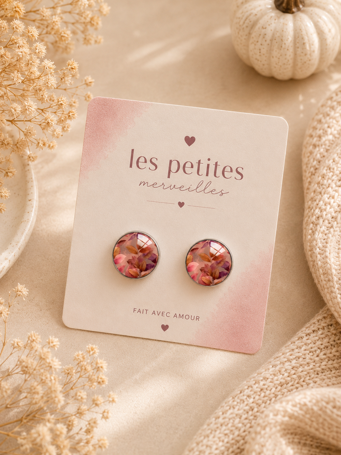 Boucles d’oreilles Pétales d’Automne 🍂