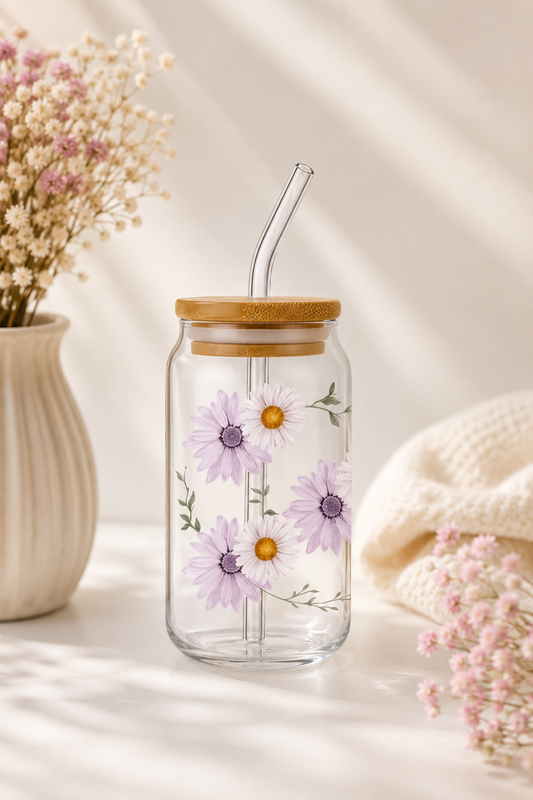 Verre Douces Marguerites 🌼💜 (Précommande)