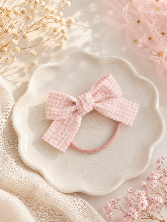 Élastique Vichy Rose 🌸💖