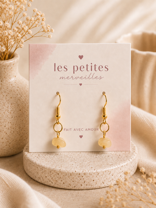 Boucles d’oreilles Yellowstone – Énergie Positive💛