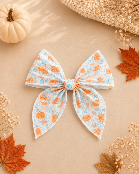 Boucle Citrouilles Pastel – Douceur d’Automne 🍂