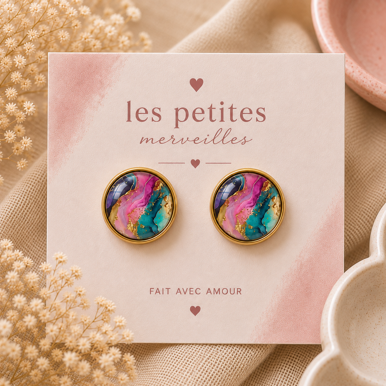 Boucles d’oreilles – Éclat Bohème ✨ PRÉCOMMANDE